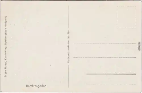 Berchtesgaden Blick auf die Stadt Ansichtskarte 1928