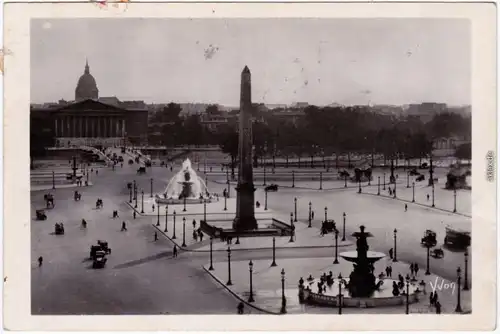 Paris Place de la Concorde  Ansichtskarte CPA 1927