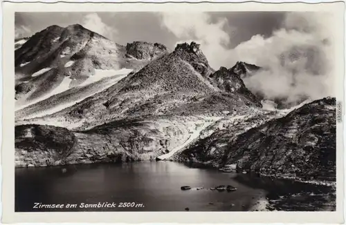 Heiligenblut (Kärnten) Zirmsee am Sonnblick 2500 m  Foto Ansichtskarte  1930