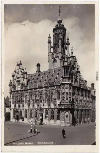 Middelburg Stadthuis Postcard Seeland Zeeland 1940