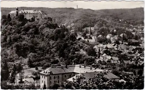 Ansichtskarte Blankenburg (Harz) Blick über die Stadt 1958
