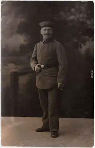 Soldatenporträt Privatfoto Ansichtskarte  Militaria WK1  1917