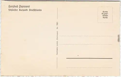 Ansichtskarte Bad Pyrmont Brunnenplatz 1932