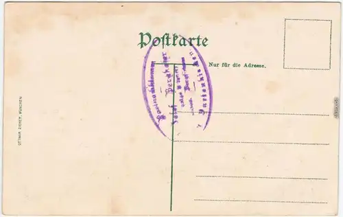 Vordergraseck mit Kramer  Garmisch-Partenkirchen Ansichtskarte 1918