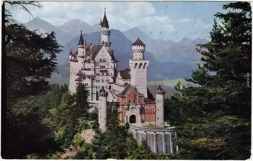 Schwangau Neuschwanstein Ansichtskarte 1913