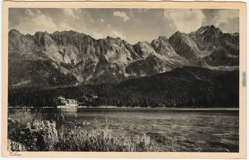 Ansichtskarte Garmisch-Partenkirchen Partie am Eibsee 1928