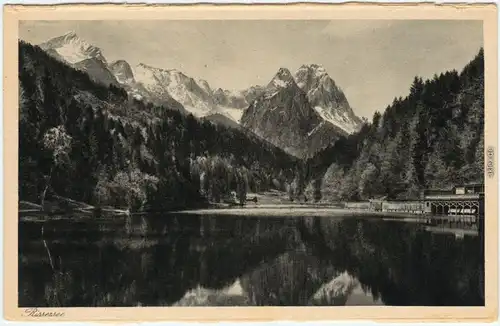 Ansichtskarte Garmisch-Partenkirchen Riessersee - Restaurant 1928