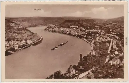 Ansichtskarte Boppard Blick auf die Stadt 1928