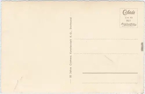 Limburg (Lahn) Stadt und Bahngleise Ansichtskarte 1959