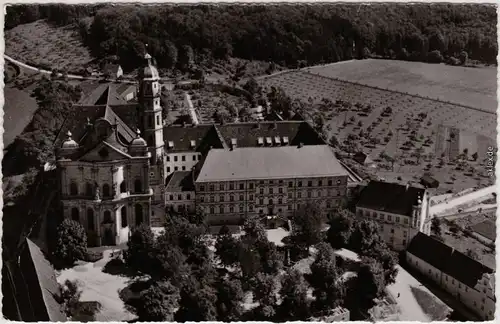 Neresheim Luftbild Abtei Neresheim Foto Ansichtskarte 1965