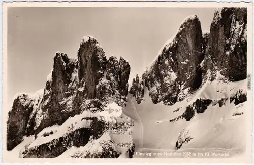 Foto Ak Hirschegg Mittelberg Einstieg zum Hochifen im Kl. Walsertal