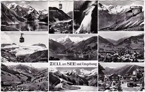 Zell am See Limberosperre, Krimml, Bruck, Saalbach, Kaprun 1964