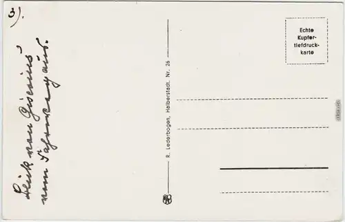 Wernigerode Blick auf das Schloß Ansichtskarte 1928