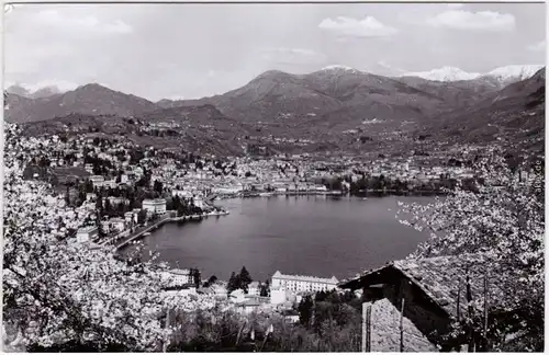 Lugano Blick auf die Stadt 1961