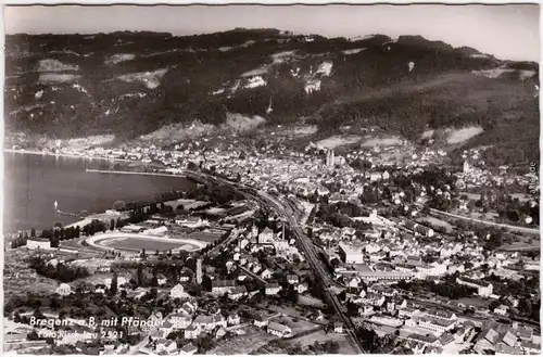 Bregenz Blick auf die Stadt 1962