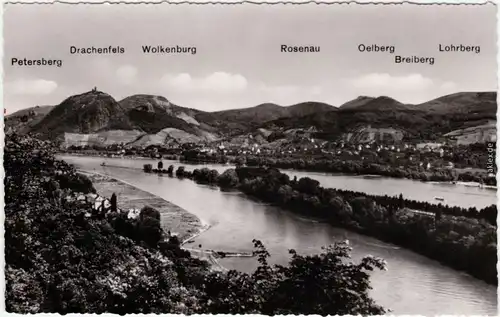 Königswinter Blick auf das Siebengebirge Foto Ansichtskarte 1965