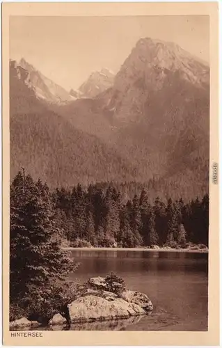 Ramsau Partie am Hintersee Ansichtskarte 1928