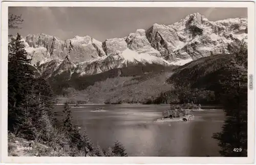 Garmisch-Partenkirchen Partie am Eibsee  Ansichtskarte  1934