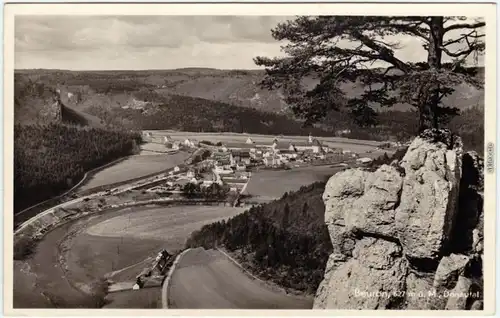 Beuron Blick auf die Stadt Foto Ansichtskarte 1958