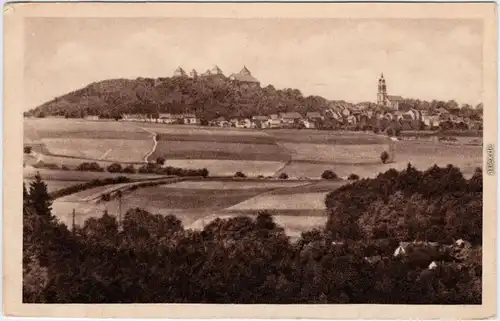 Augustusburg Totalansicht Ansichtskarte b Chemnitz 1930