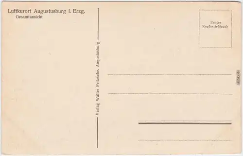 Augustusburg Totalansicht Ansichtskarte b Chemnitz 1930