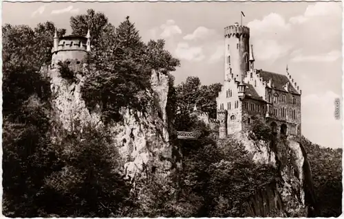 Lichtenstein (Württemberg) Schloß Lichtenstein Ansichtskarte 1956