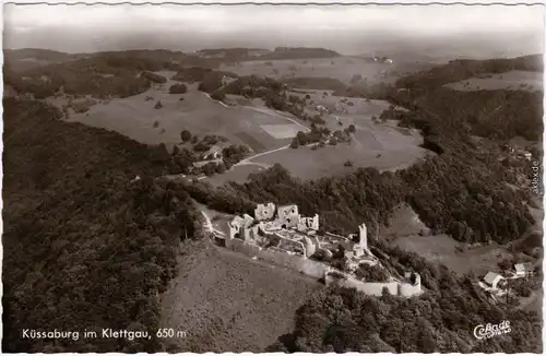 Klettgau Küssaburg im Klettgau - Luftbild LK Waldshut Fotokarte 1961