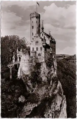 Lichtenstein (Württemberg) Partie am Schloß Lichtenstein Foto Ansichtskarte 1965