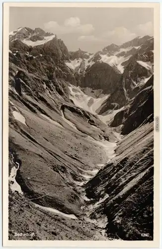 Fotokarte Einödsbach Oberstdorf (Allgäu) Bacherloch- Allgäuer Alpen 1940