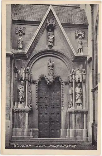 Wetzlar Dom, Haupteingang Ansichtskarte 1935