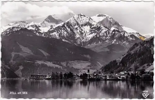 Zell am See Panorama mit Hoh. Tenn und Imbachhorn 1965