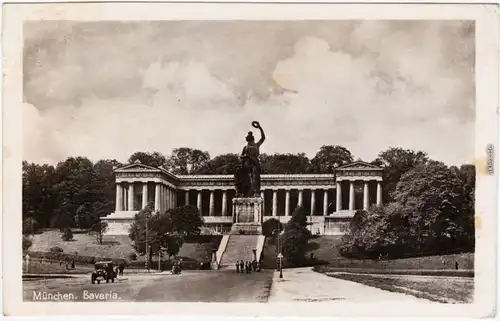 Ansichtskarte Ludwigsvorstadt München Bavaria mit Ruhmeshalle 1942