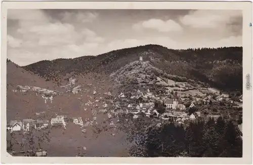 Bad Liebenzell Panorama von Osten Foto Ansichtskarte  1934