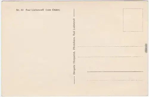 Bad Liebenzell Panorama von Osten Foto Ansichtskarte  1934