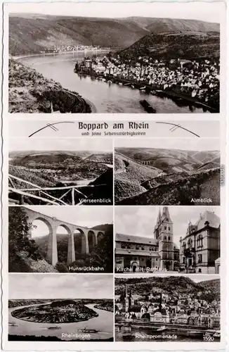 Boppard Almblick, Hunsrückbahn, Rathaus b Simmern Hunsrück  1940