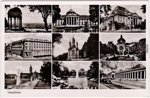 Wiesbaden Kochbrunnen, Kurhaus, Theaterkolonnade 1939