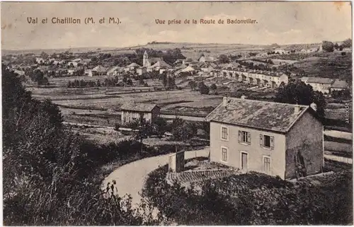 Val-et-Châtillon Vue prise de la de Badonviller Meurthe-et-Moselle 1915