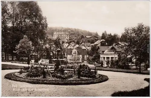 Bad Liebenstein Park, Straßenpartie - Aschenberg Foto Ansichtskarte 1930