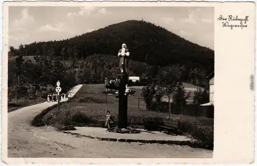 Waltersdorf-Großschönau Oberlausitz Rübezahl Wegweiser Lausche b Zittau 1939