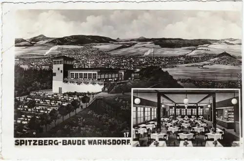 Warnsdorf Varnsdorf 2 Bild: Stadt, Baude und Saal b Děčín Tetschen 1938