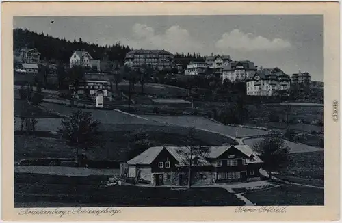 Brückenberg Krummhübel Karpacz Górny Karpacz Gehöft und oberer Teil 1928