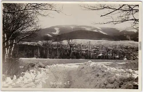 Neustadt an der Tafelfichte Nové Město pod Smrkem Winterpartie b Liberec 1939