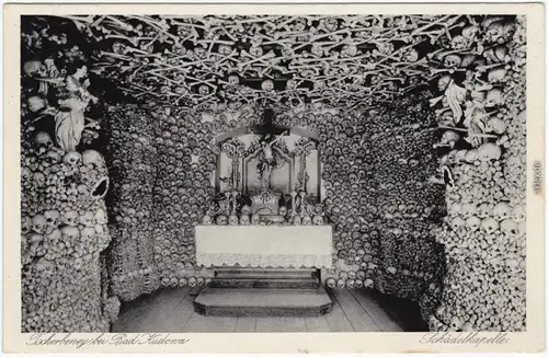 Bad Kudowa Kudowa-Zdrój Altar - Schädelkapelle b Kłodzko Glatz 1932