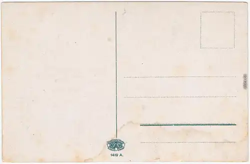 Bad Schandau Straßenpartie Ansichtskarte 1919