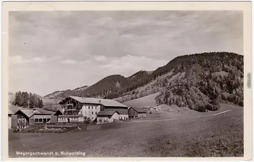 Ruhpolding Großes Gehöft Mayergschwendt Foto Ansichtskarte 1932