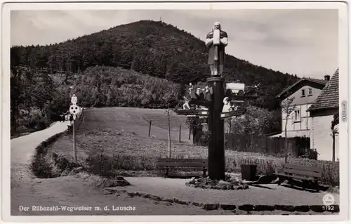 Waltersdorf Großschönau Oberlausitz Rübezahl-Wegweiser Lausche b Zittau 1932