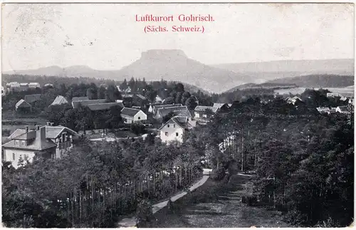 Gohrisch (Sächs. Schweiz) Straßenpartie Ansichtskarte b Königstein1909