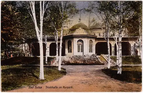 Bad Sulza Trinkhalle im Kurpark Ansichtskarte LK Weimar Land 1919