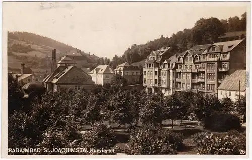 Sankt Joachimsthal Jáchymov Partie im Kurviertel Foto Ansichtskarte 1930