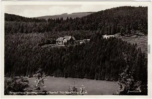 Oberhof (Thüringen) Berggasthaus Veilchenbrunnen Ansichtskarte 1935